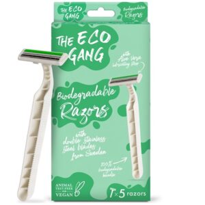THE ECO GANG - 5-pak bionedbrydelige barberskraber - THE ECO GANG