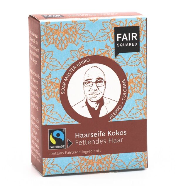 FAIR SQUARED - Økologisk Kokos Shampoobar UNO - Fedtet Hår - FAIR SQUARED