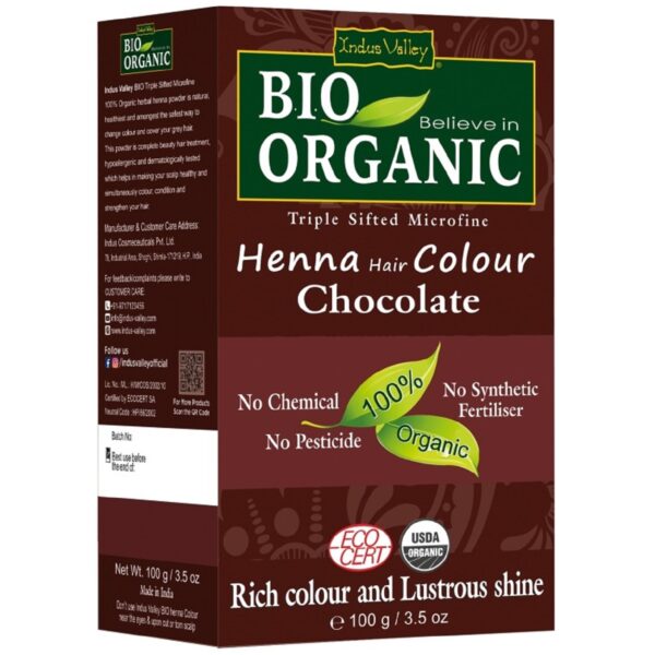 Indus Valley - Bio Organic Henna Hair Color Chocolate -