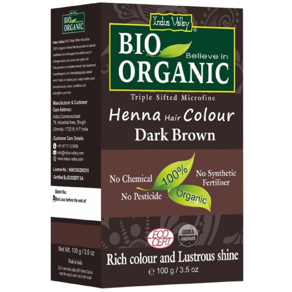 Indus Valley - Bio Organic Henna Color Dark Brown -