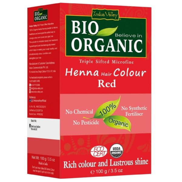 Indus Valley - Bio Organic Henna Hair Color Red -