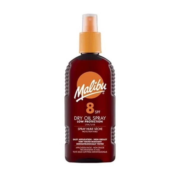 Malibu Sun - Dry Oil Sun Spray SPF 8 - 200 ml - malibu sun
