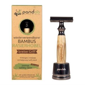 Pandoo - Barberskraber Med Kraftigt Bambus Skaft - Pandoo