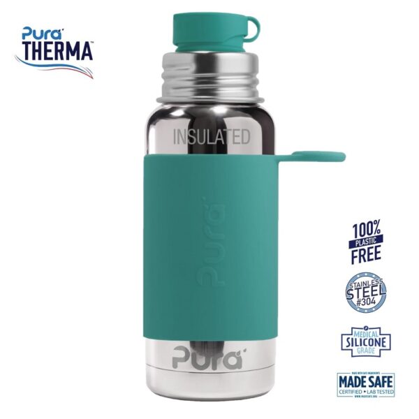 Pura® - Therma Sportsflaske Big Mouth® Moss 475ml - pura®