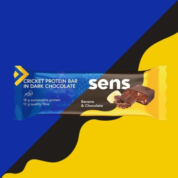 sens - Cricket protein bar - Dark Chocolate - Banana & Chocolate - sens