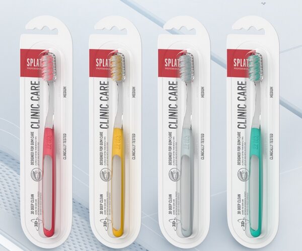 SPLAT® - Clinic Care tandbørste - medium - SPLAT®