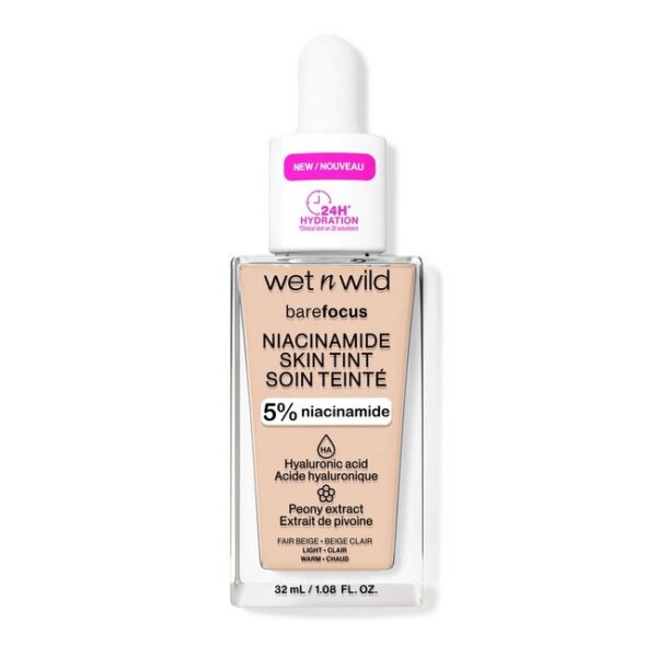 Wet n Wild - Bare Focus Niacinamide Skin Tint - Fair - 32 ml - wet n wild