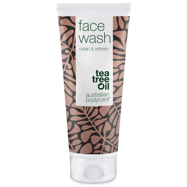 Ansigtsrens til bumser og uren hud â Daglig ansigtsvask til fedtet og uren hud til både mænd og kvinder - Tea Tree Oil / 200 ml - Australian Bodycare