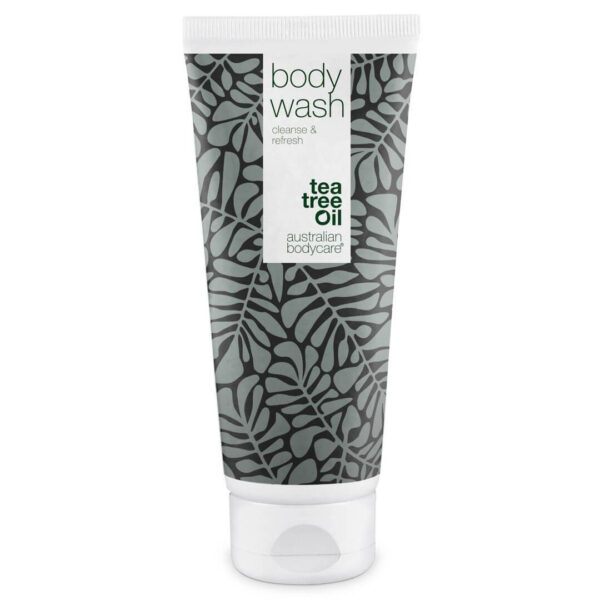 Body Wash med Tea Tree Oil â Showergel til daglig pleje og mod bumser og uren hud på kroppen - Lemon / 200 ml - Australian Bodycare