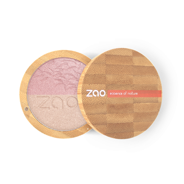 ZAO, Økologisk Shine Up Powder, 311 Pink & Gold