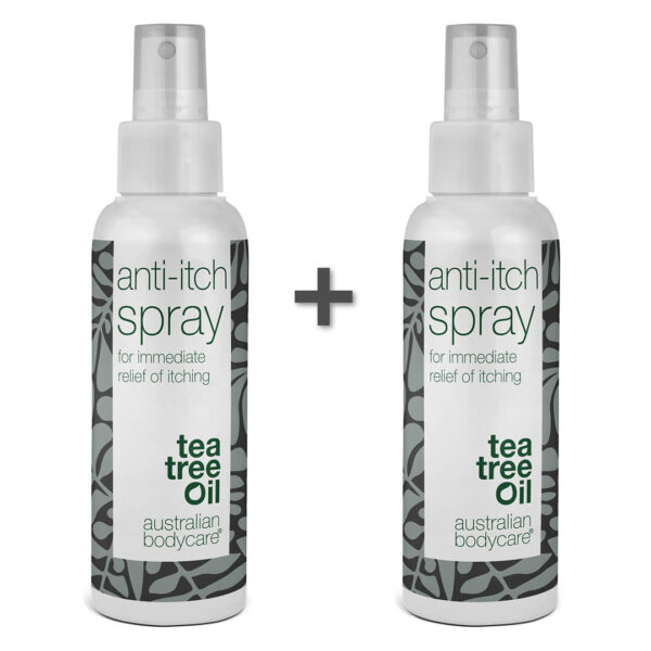 2 stk. Spray til pleje af kløende hud på kroppen â Beroligende og lindrende spray - Australian Bodycare