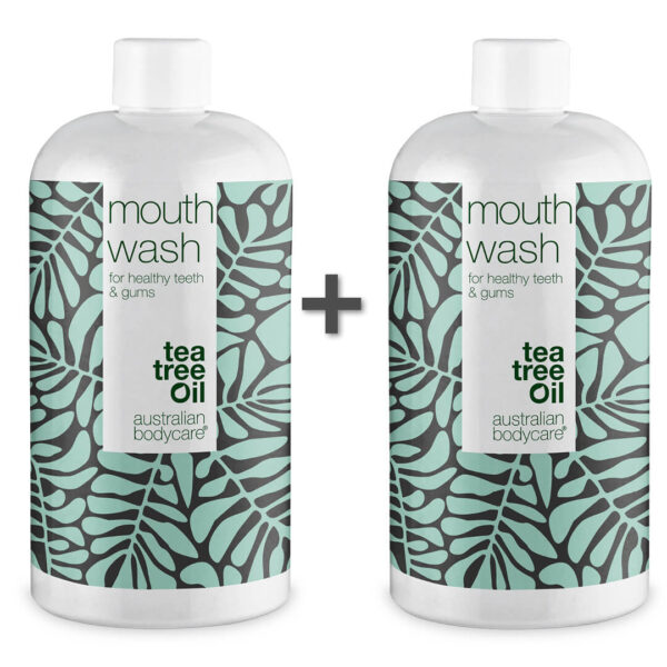 2 stk. Mundskyl mod dårlig ånde og smag i munden â Til daglig pleje ved svamp og tandkødsbetændelse - Australian Bodycare