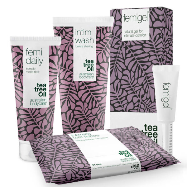4 produkter mod intimt ubehag â Reducerer og forebygger kløe, tørhed, svie og lugt - Australian Bodycare