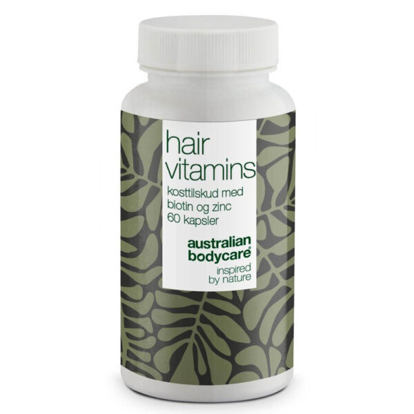 Hårvitaminer med Biotin â Vitaminer med højt indhold af biotin, som bidrager til at vedligeholde et normalt hår. - 1 stk. - Australian Bodycare