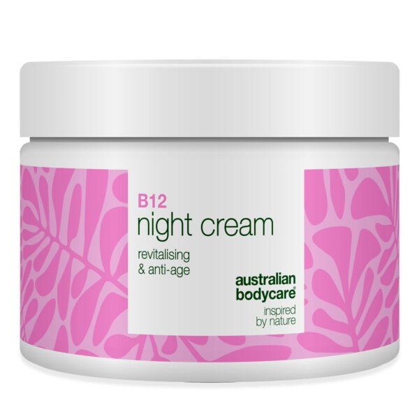 B12 Natcreme  -  Næring og Anti-Age til Blød og Strålende Hud â B12 Natcreme fugter, opstrammer og fornyer huden med naturlig glød. - 3 stk - Australian Bodycare