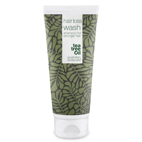 Shampoo med Biotin og Capilia Longa til fint hår â Tea Tree Shampoo til pleje ved hårtab og udtynding - Lemon / 200 ml - Australian Bodycare