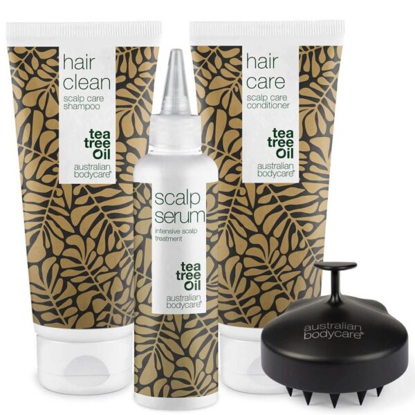 Den ultimative hovedbundspakke â 4 produkter til skæl, fedtet, tør eller kløende hovedbund - Australian Bodycare