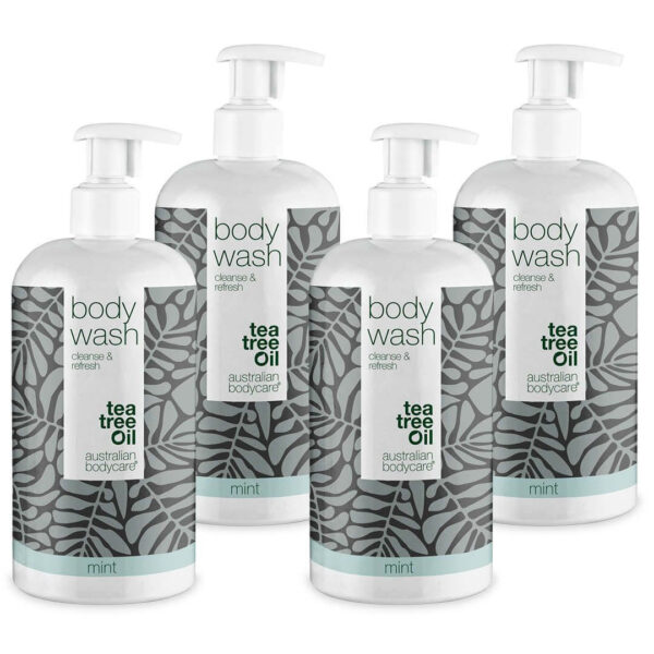 4 for 3 Tea Tree Body Wash 500 ml Mint - pakketilbud â Pakketilbud med 4 Body Wash (500 ml): Tea Tree Oil Mint - Australian Bodycare