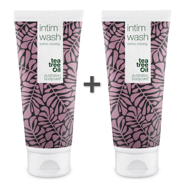 2 stk. Intimsæbe til daglig vask og intimpleje â Intim sæbe mod lugt, svie eller kløe i intimområdet - Tea Tree Oil / 2 x 200 ml - Australian Bodycare