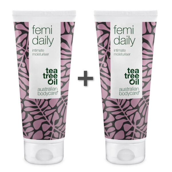 2 stk. Femi Daily intimgel mod kløe, svie og tørhed â Intim gel mod intimproblemer som uønsket lugt - 2 x 100 ml - Australian Bodycare