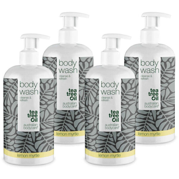 4 for 3 Tea Tree Body Wash 500 ml Lemon Myrtle - pakketilbud â Pakketilbud med 4 Body Wash (500 ml): Tea Tree Oil Lemon Myrtle - Australian Bodycare