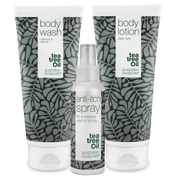 3-pak til hudkløe på hele kroppen â Beroligende produkter til irriteret hud - Australian Bodycare