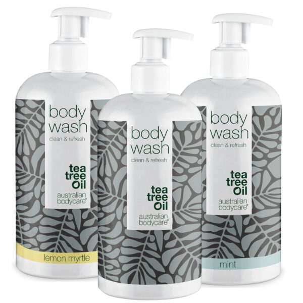 3 for 2 Body Wash 500ml - pakketilbud â Pakketilbud med 3 body wash (500 ml): Tea Tree Oil, Lemon Myrtle & Mint - Australian Bodycare