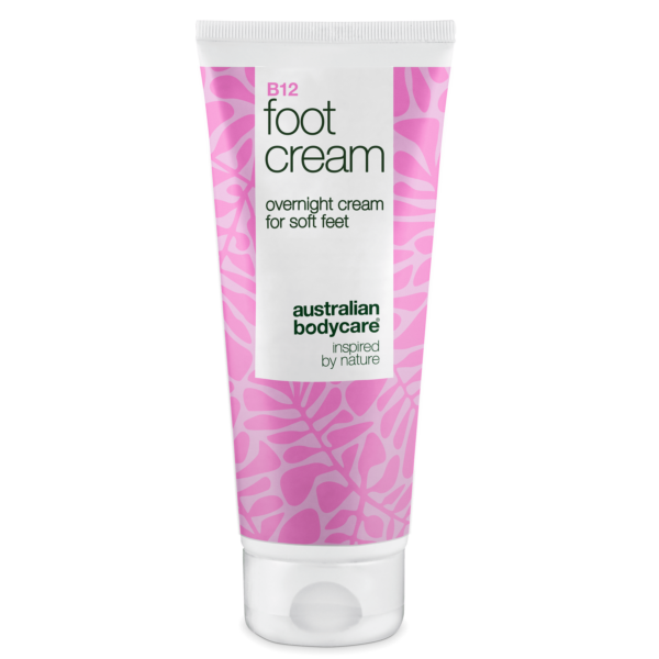 Fodcreme med B12 vitamin  -  blødgør hård hud og fugter â Fodcreme med B12 vitamin og 10% urea til tørre fødder. Fugter og blødgør huden. Perfekt som natcreme eller efter et fodbad. - 3 stk. - Australian Bodycare