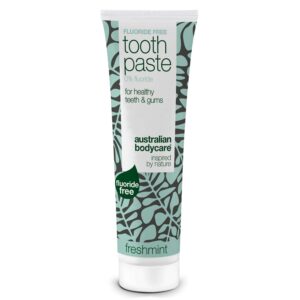 Tandpasta uden fluor  -  for sunde tænder og frisk ånde â Tandpasta uden fluor reducerer plak, plejer tandkødet og giver en langvarig frisk ånde. Perfekt til daglig brug. - 3 stk. - Australian Bodycare