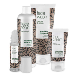 Ansigtspakke til uren hud â  4 renseprodukter mod bumser, hudorme og fedtet hud - Australian Bodycare