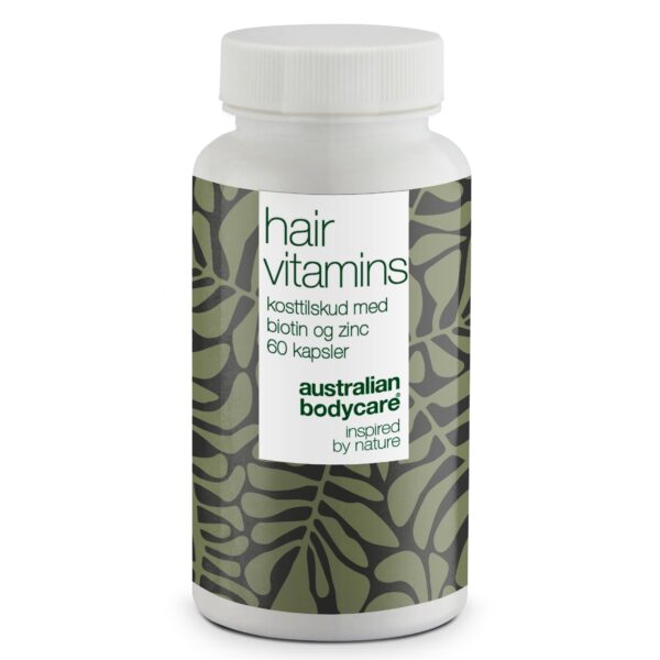 Hårvitaminer med Biotin â Vitaminer med højt indhold af biotin, som bidrager til at vedligeholde et normalt hår. - 1 stk. - Australian Bodycare