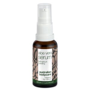 Aloe Vera Bio & C,E, F vitamin Anti age Serum â Serum med Aloe Vera, Tea Tree Oil og Hyaluronsyre mod rynker - Australian Bodycare