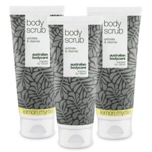 3 for 2 Body Scrub  - pakketilbud â Pakketilbud med 3 body scrubs (200 ml): 2x Lemon Myrtle & 1x Tea Tree Oil - Australian Bodycare