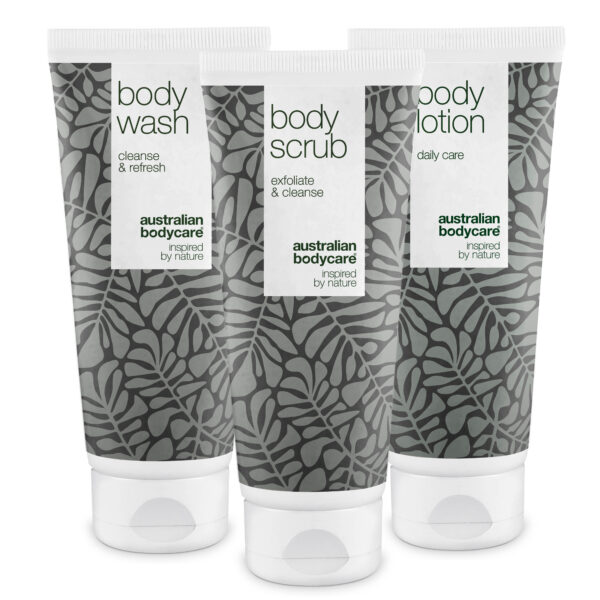 Bumser, uren hud på ryggen eller ballerne â 3 produkter med naturlig Tea Tree Oil - Australian Bodycare
