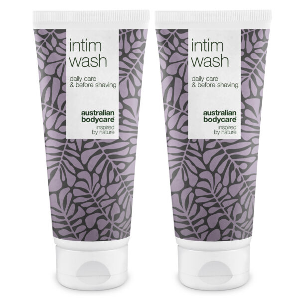 2 stk. Intimsæbe til daglig vask og intimpleje â Intim sæbe mod lugt, svie eller kløe i intimområdet - Tea Tree Oil / 2 x 500 ml - Australian Bodycare