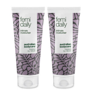 2 stk. Femi Daily intimgel mod kløe, svie og tørhed â Intim gel mod intimproblemer som uønsket lugt - 2 x 100 ml - Australian Bodycare