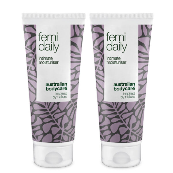 2 stk. Femi Daily intimgel mod kløe, svie og tørhed â Intim gel mod intimproblemer som uønsket lugt - 2 x 100 ml - Australian Bodycare