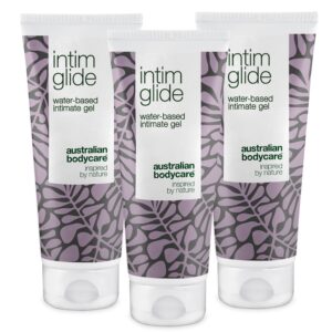 3 stk. vandbaseret glidecreme mod tørhed, svie og kløe â Intimgel til før, under og efter sex for at modvirke irritation - Australian Bodycare