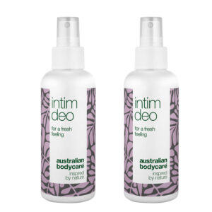 2 stk. Intim Deo mod uønsket lugt â Intim deodorant mod lugt fra underliv og irritation i intimområdet - Lemon - Australian Bodycare