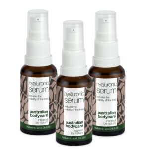 3 Hyaluronsyre Serum for glød og fine linjer â Med Hyaluronsyre 2% & B5 vitamin til fine linjer & dybe furer - Australian Bodycare