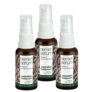 3 stk. Niacinamid Serum til bumser og uren hud â Med Niacinamid 10%, Zink 1% og Tea Tree Oil til uren & fedtet hud - Australian Bodycare