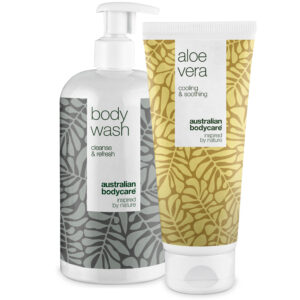 2-pak til pleje ved varmeknopper â Produkter til pleje af varmeknopper, svie og irriteret hud - Australian Bodycare