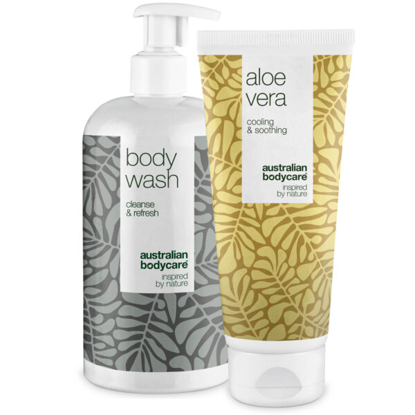 2-pak til pleje ved varmeknopper â Produkter til pleje af varmeknopper, svie og irriteret hud - Australian Bodycare