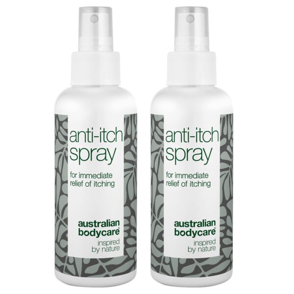 2 stk. Spray til pleje af kløende hud på kroppen â Beroligende og lindrende spray - Australian Bodycare