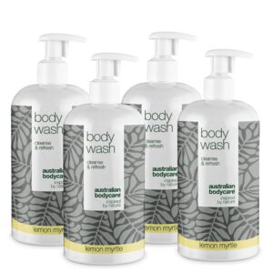 4 for 3 Tea Tree Body Wash 500 ml Lemon Myrtle - pakketilbud â Pakketilbud med 4 Body Wash (500 ml): Tea Tree Oil Lemon Myrtle - Australian Bodycare