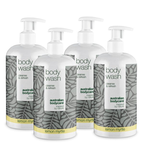 4 for 3 Tea Tree Body Wash 500 ml Lemon Myrtle - pakketilbud â Pakketilbud med 4 Body Wash (500 ml): Tea Tree Oil Lemon Myrtle - Australian Bodycare