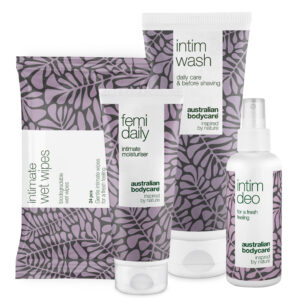 4 pak intimprodukter mod uønsket lugt â Intimpleje målrettet lugt fra underliv og skede - Australian Bodycare