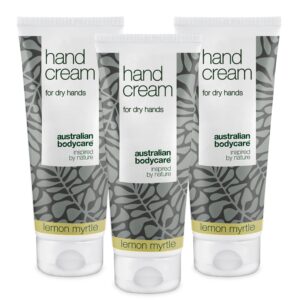 3x Håndcreme med Lemon til tørre hænder â Daglig behandling af tør, revnet og kløende hud på hænderne - Australian Bodycare