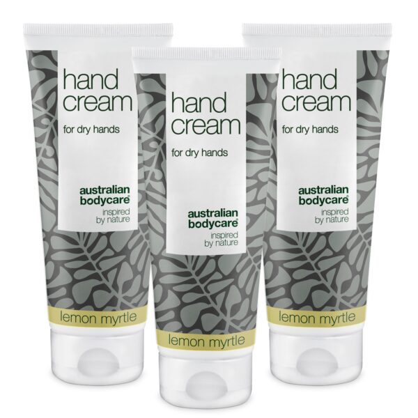 3x Håndcreme med Lemon til tørre hænder â Daglig behandling af tør, revnet og kløende hud på hænderne - Australian Bodycare