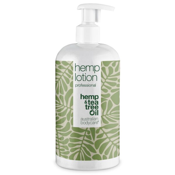 Hamp Body lotion â Fugtpleje med Hamp Olie til tør hud og mod bumser på kroppen - Australian Bodycare